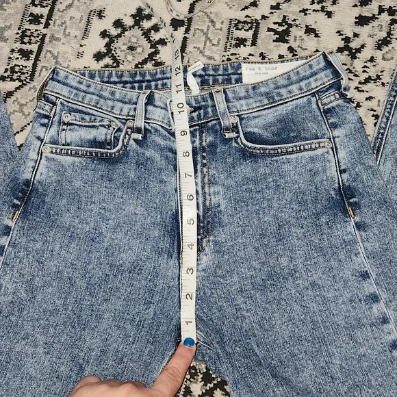 Rag & bone Nina high-rise ankle cigarette Jens size 25 color calypso1 - Picture 6 of 8